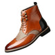 Men's Wingtip Brogue Lace-Up Ankle Boots