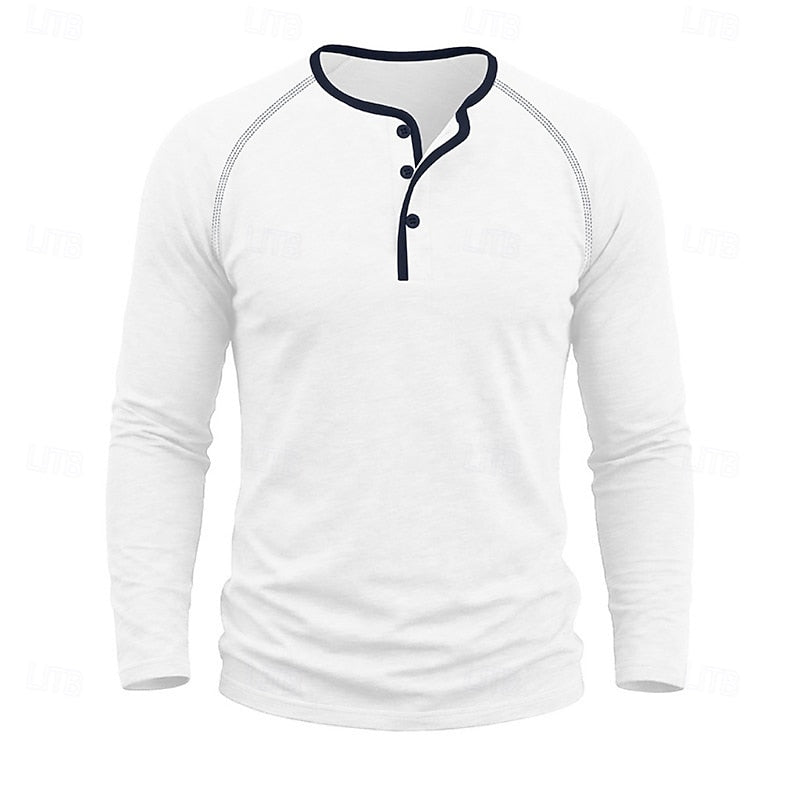 Classic Button Henley Shirt