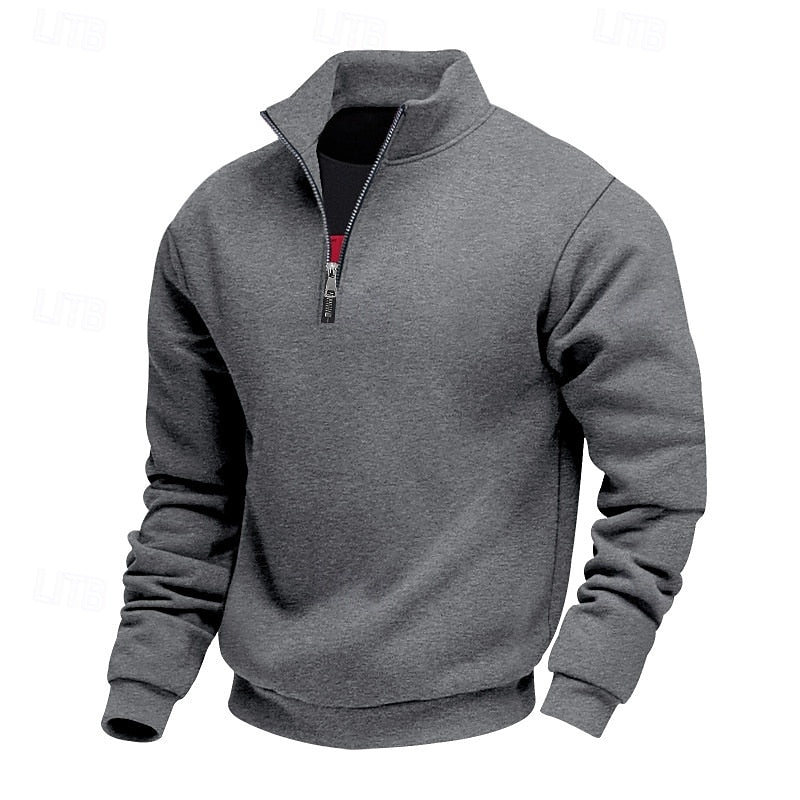Refined Quarter-Zip Sweatshirt