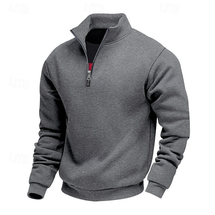 Refined Quarter-Zip Sweatshirt