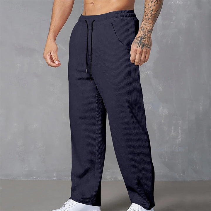 Relaxed Ribbed Pants