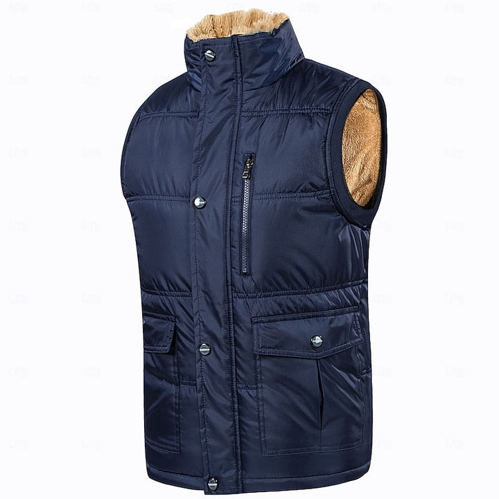 Sherpa-Lined Puffer Vest