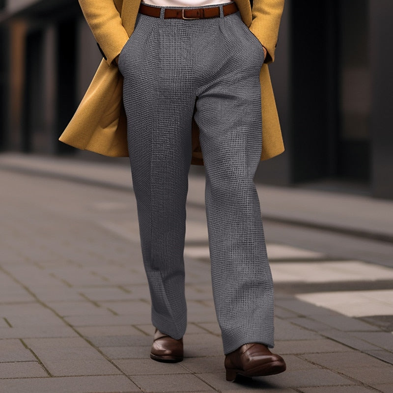 Tailored Straight-Leg Pants