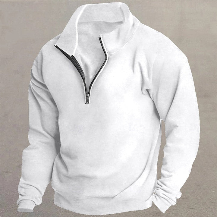 Quarter-Zip Standing Collar Pullover