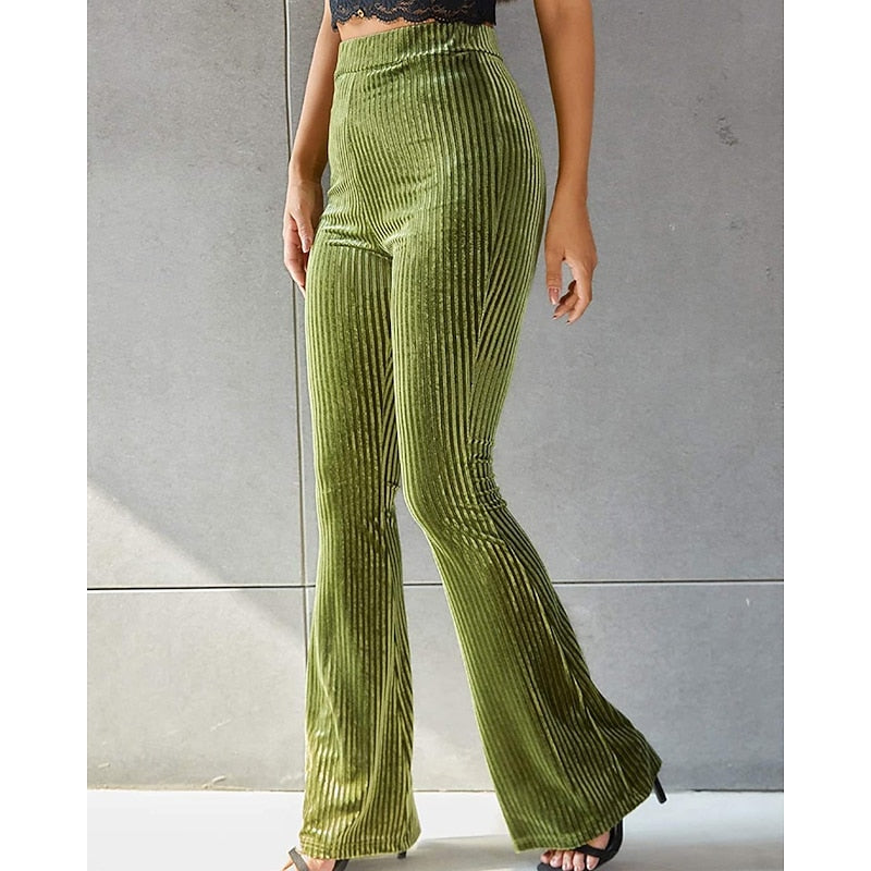 High-Waist Flared Pants