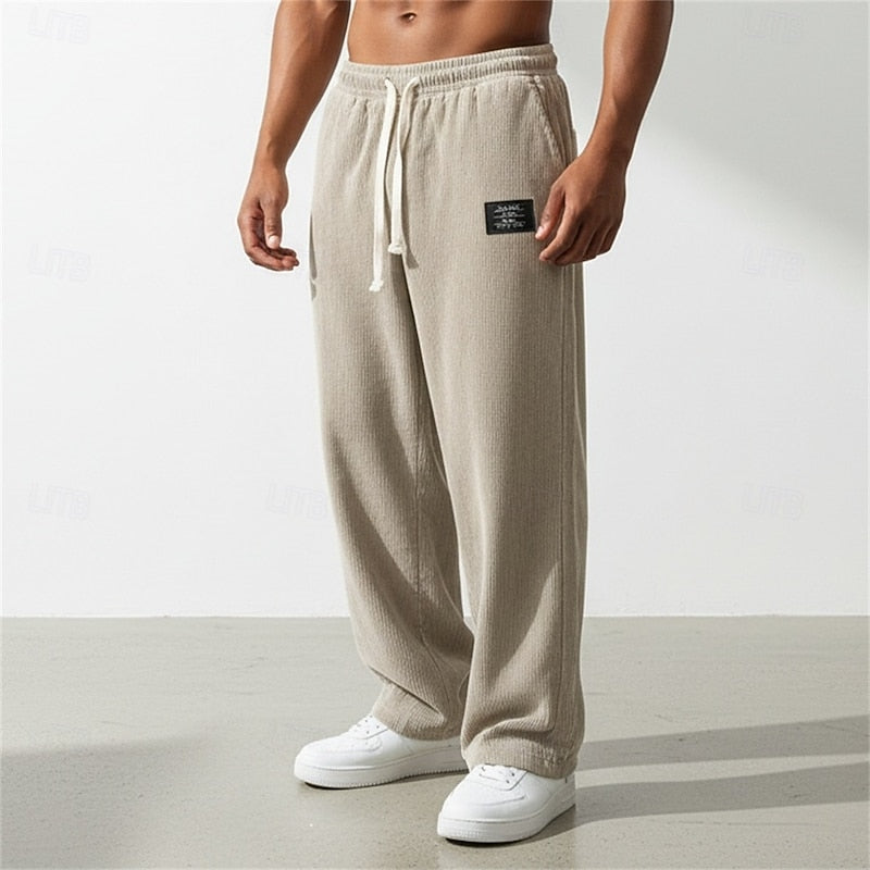 Relaxed Straight-Leg Pants