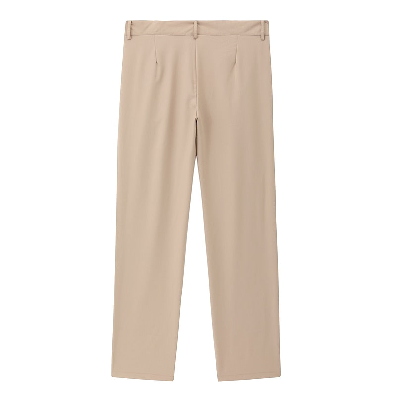 Tailored Straight-Leg Pants