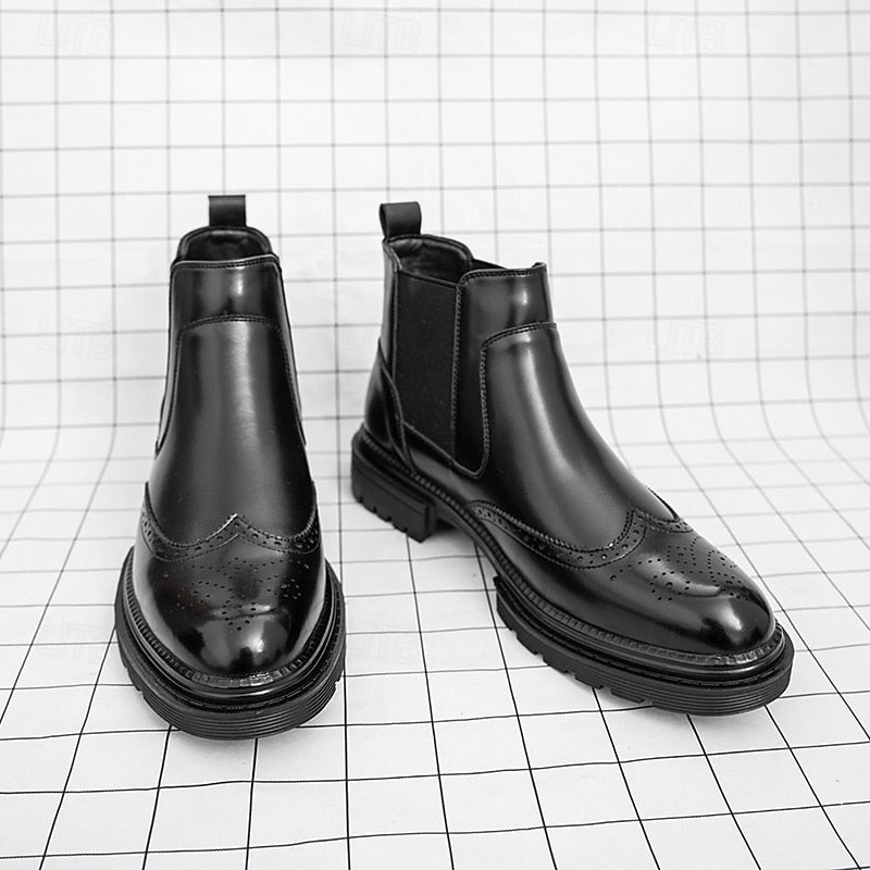 Wingtip Chelsea Boots