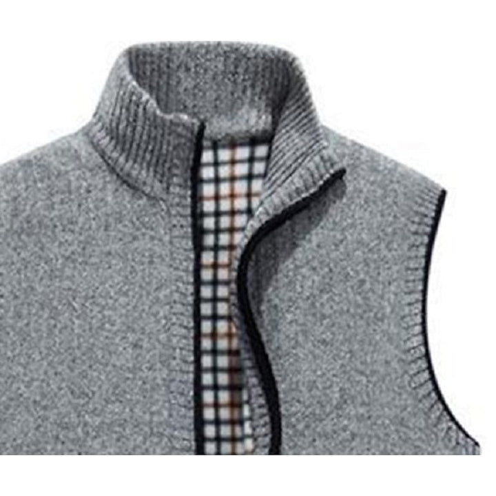 Cozy Stand-Collar Zip Vest