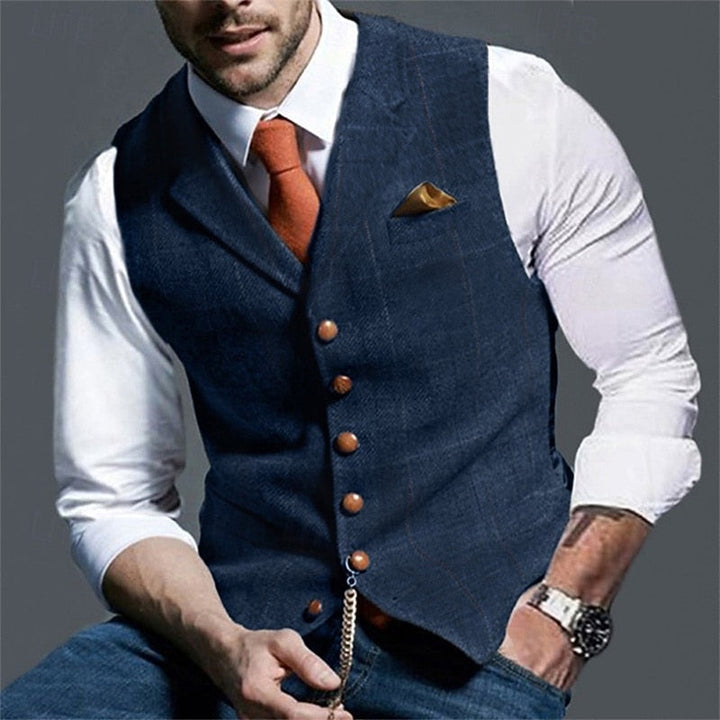 Herringbone Tailored Vest