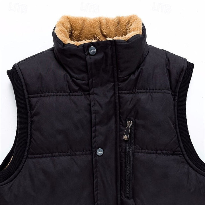 Sherpa-Lined Puffer Vest