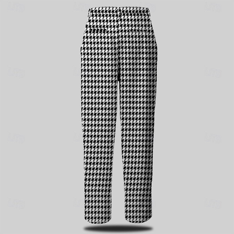 Tailored Houndstooth Pants