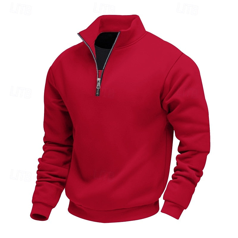 Refined Quarter-Zip Sweatshirt