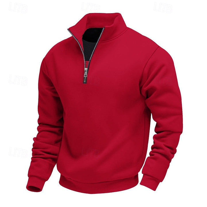 Refined Quarter-Zip Sweatshirt