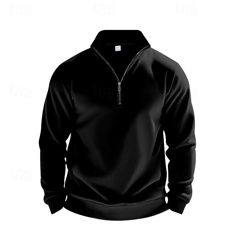 Refined Quarter-Zip Sweatshirt