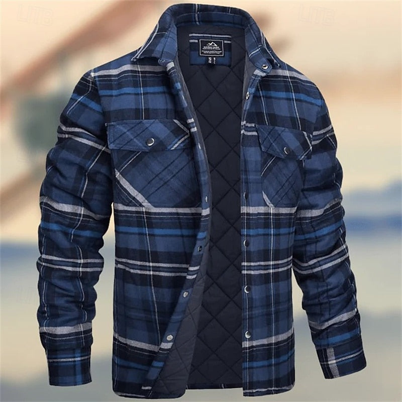 Rugged Quilted Shirt Jacket