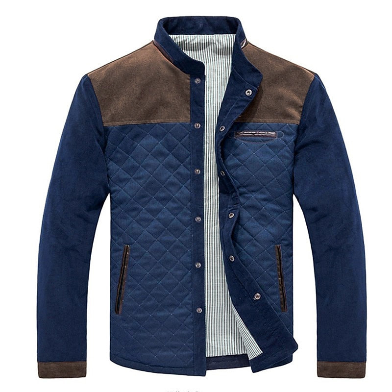 Color Block Quilted Jacket