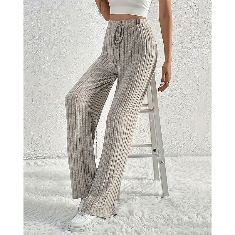 Wide-Leg High-Waist Pants