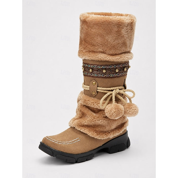 Boho Mid-Calf Winter Boots