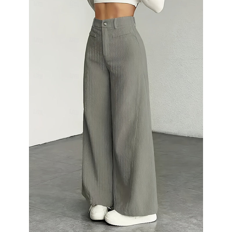 Wide-Leg Tailored Pants