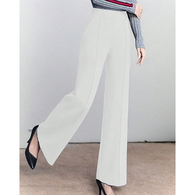 Wide-Leg Tailored Pants