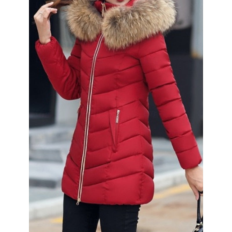 Hooded Quilted Winter Parka