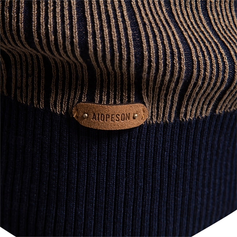 Ribbed Mock Neck Sweater
