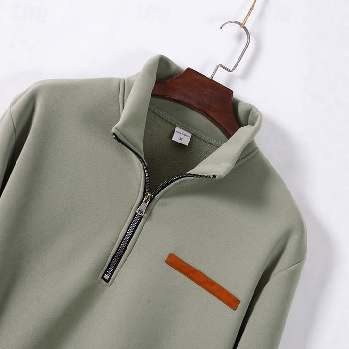 Refined Quarter-Zip Sweater