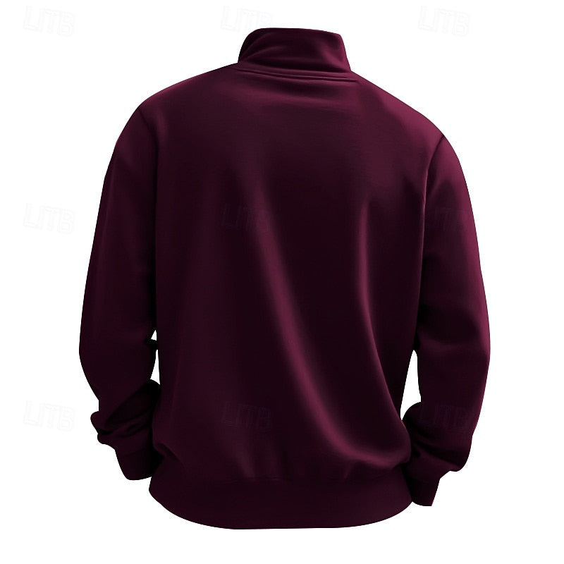 Refined Quarter-Zip Sweatshirt