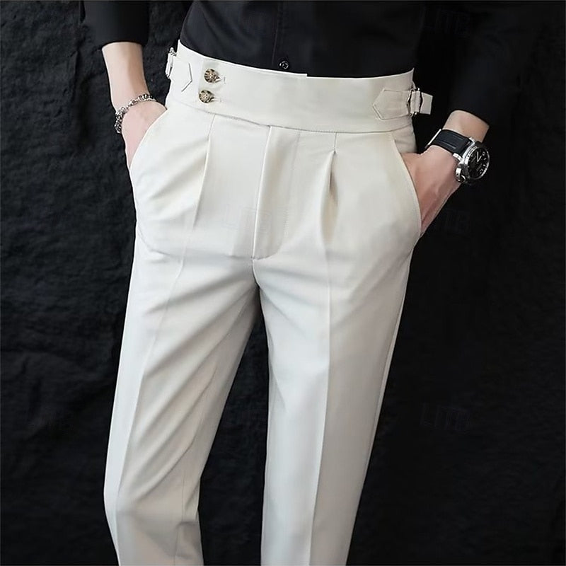 Tailored Straight-Leg Pants