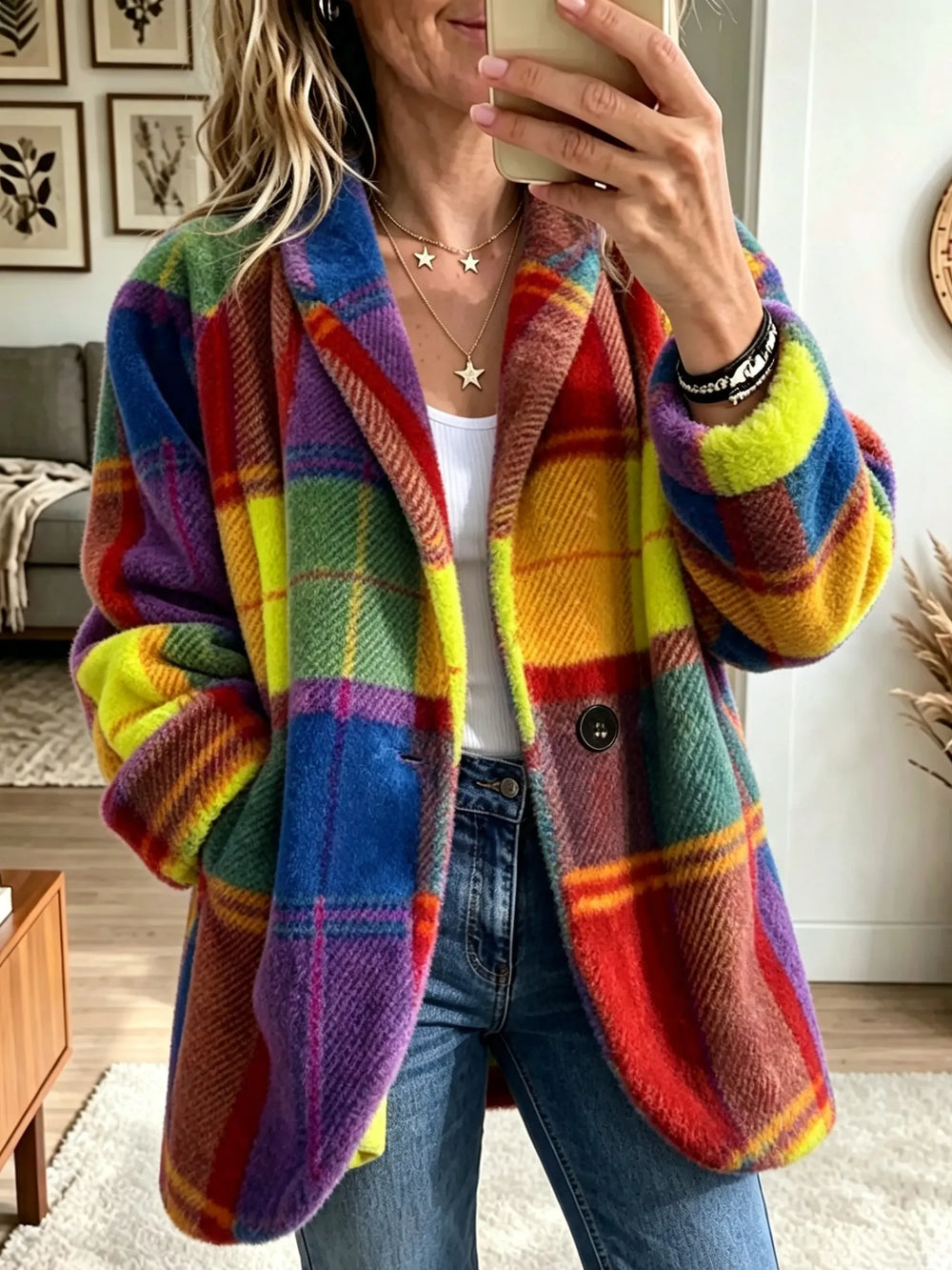 Cozy Plaid Jacket