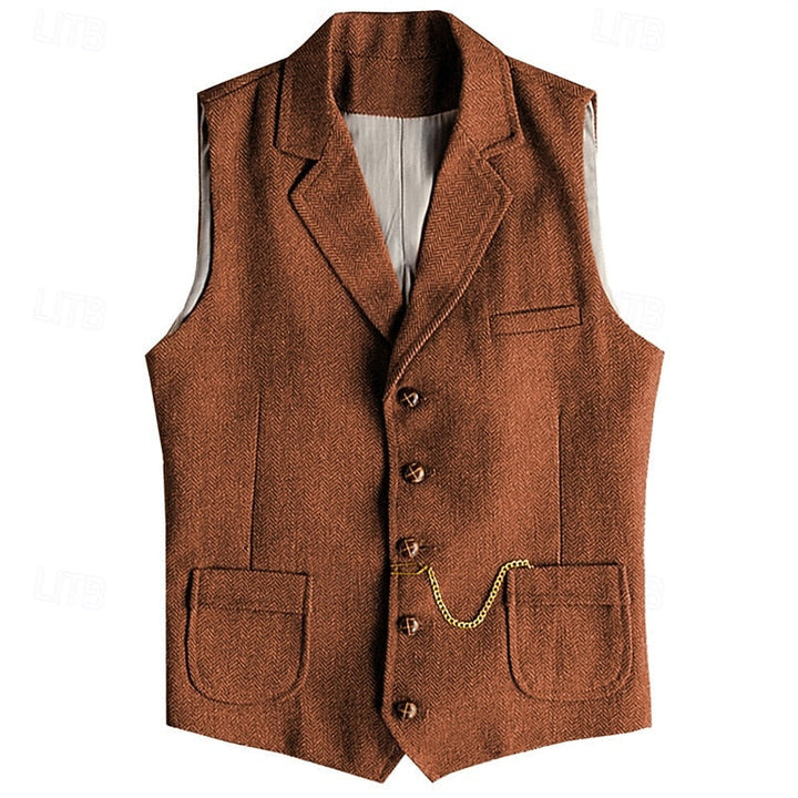 Herringbone Tailored Vest