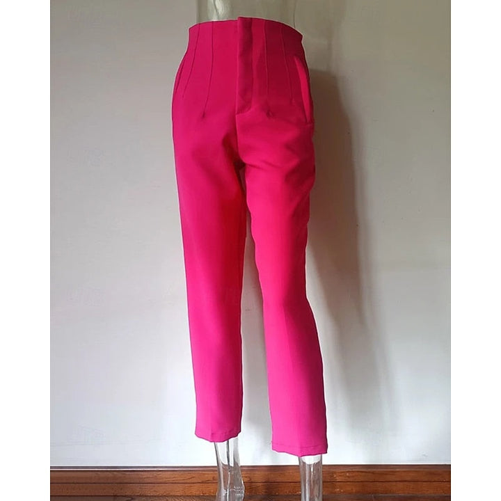 High-Waisted Tailored Pants