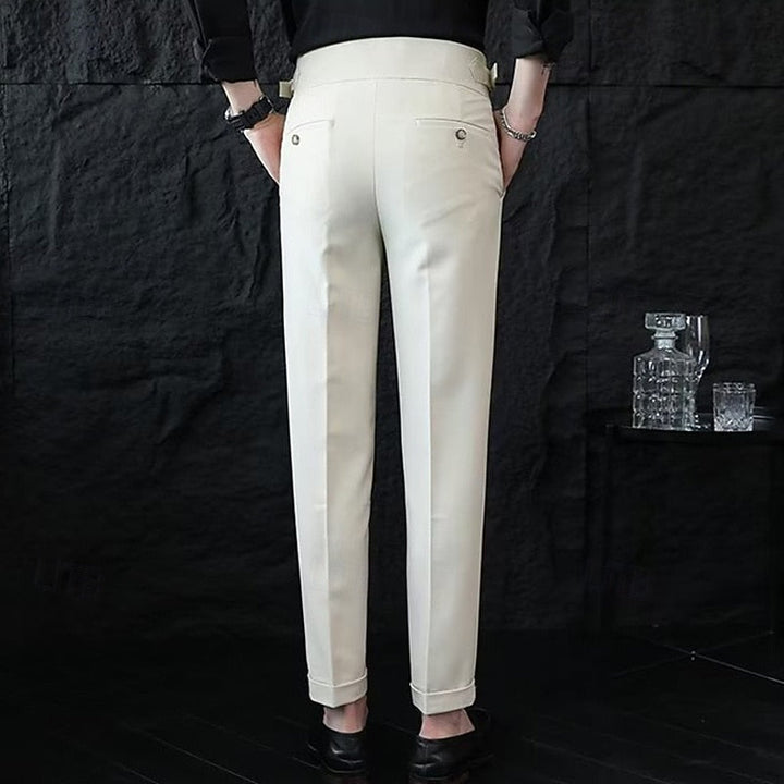 Tailored Straight-Leg Pants