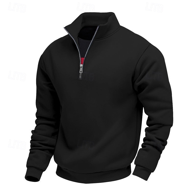 Refined Quarter-Zip Sweatshirt