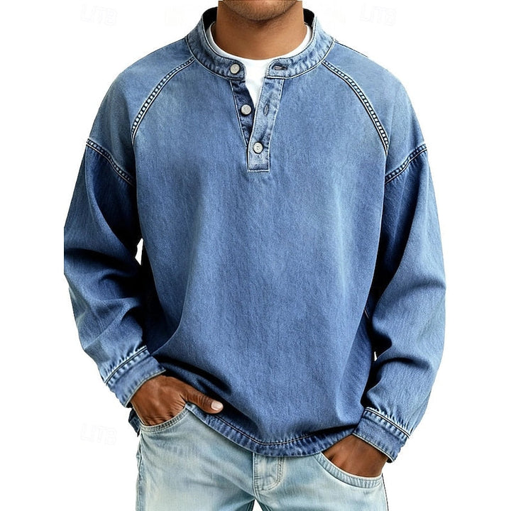 Vintage Washed Henley Shirt