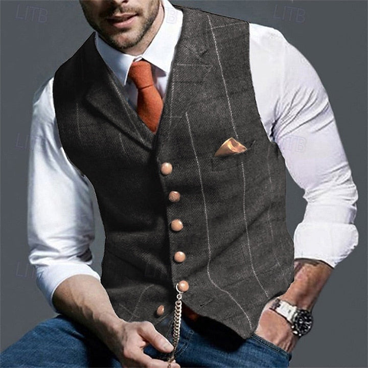 Herringbone Tailored Vest