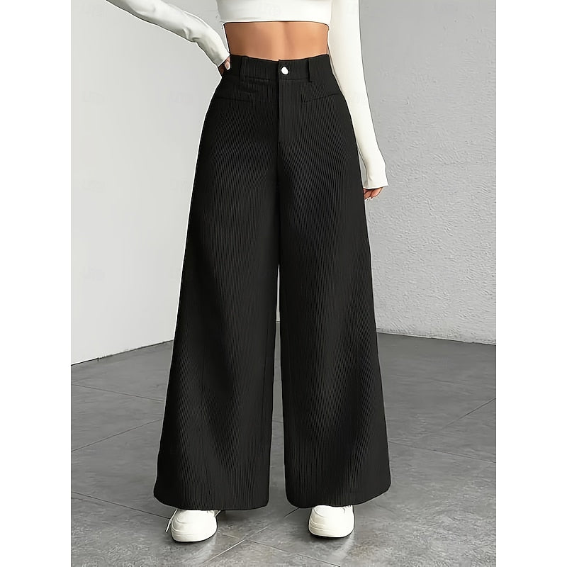 Wide-Leg Tailored Pants