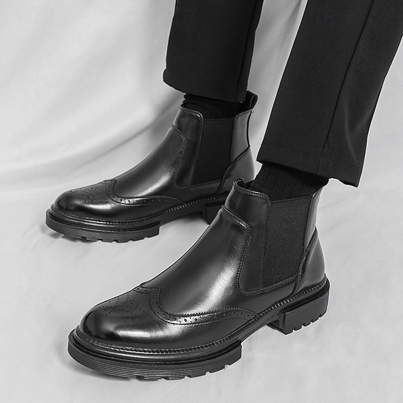 Wingtip Chelsea Boots