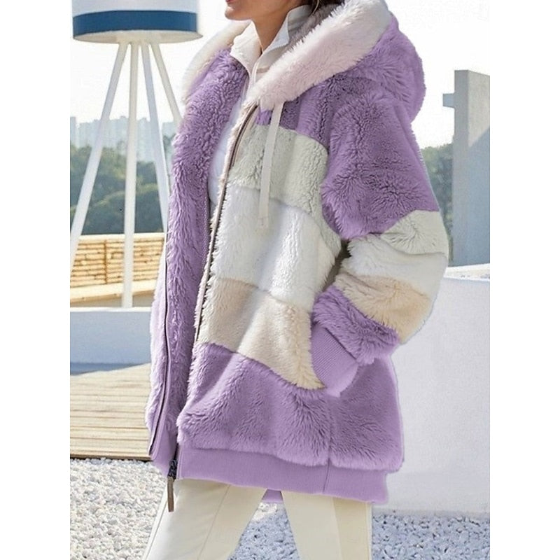 Cozy Hooded Zip-Up Jacket