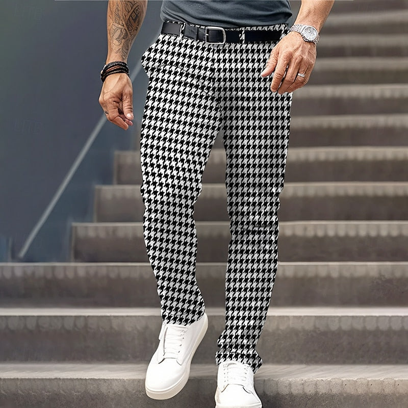Tailored Houndstooth Pants