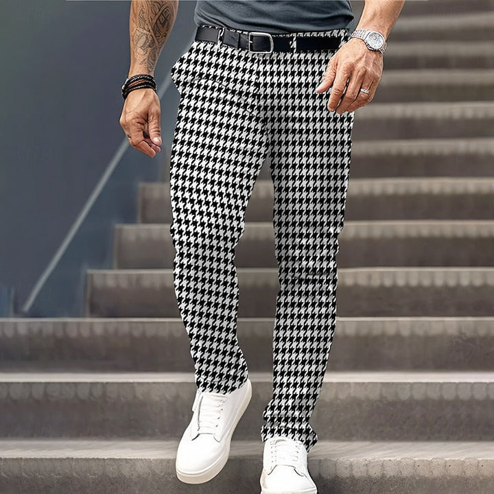 Tailored Houndstooth Pants