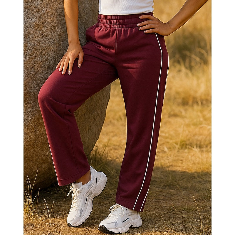 Relaxed Side-Stripe Joggers