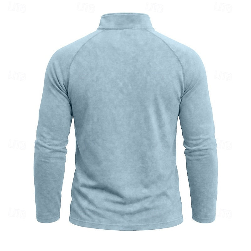 Relaxed Zip-Neck Top