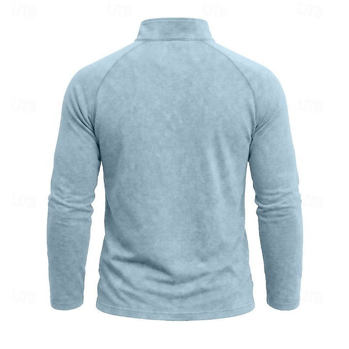 Relaxed Zip-Neck Top