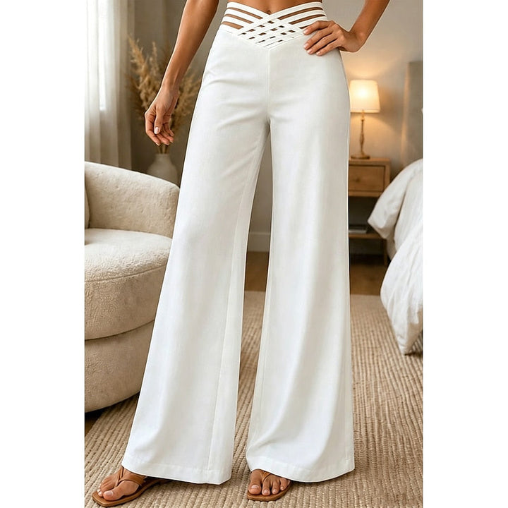High-Waist Wide-Leg Pants