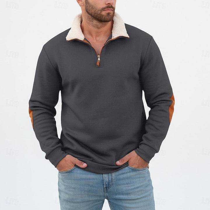 Standing Collar Half-Zip Pullover