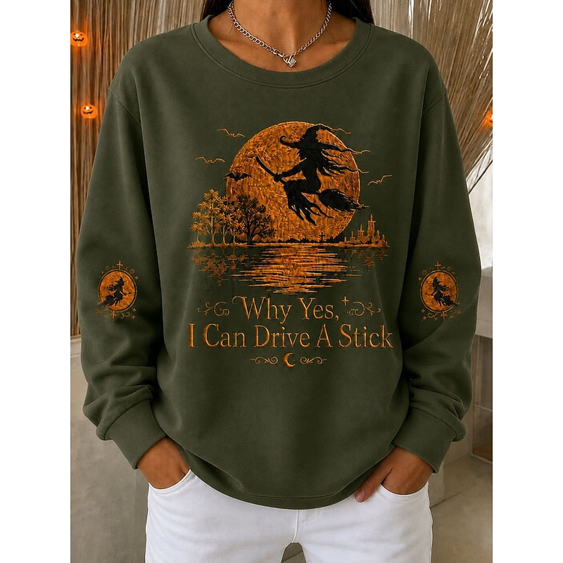 Cozy Halloween Graphic Sweatshirt