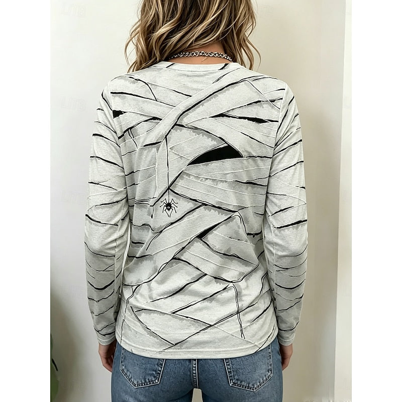 Playful Halloween Long-Sleeve Top