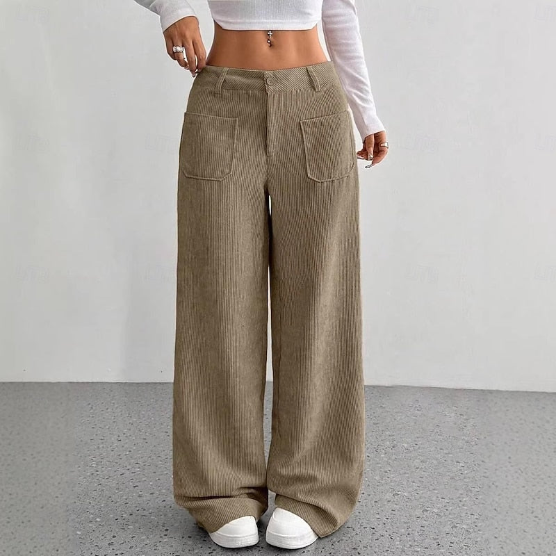 Wide-Leg High-Waist Pants